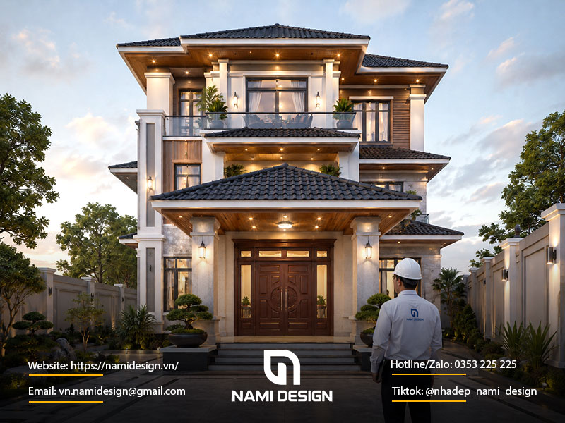 NAMI Design tư vấn kích thước sảnh nhà mái Nhật theo hiện trạng