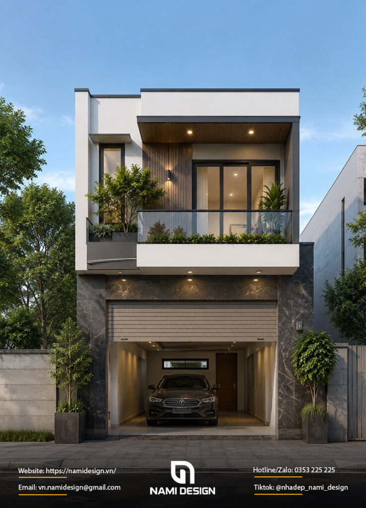 Nhà 2 tầng 60m2 có gara ô tô