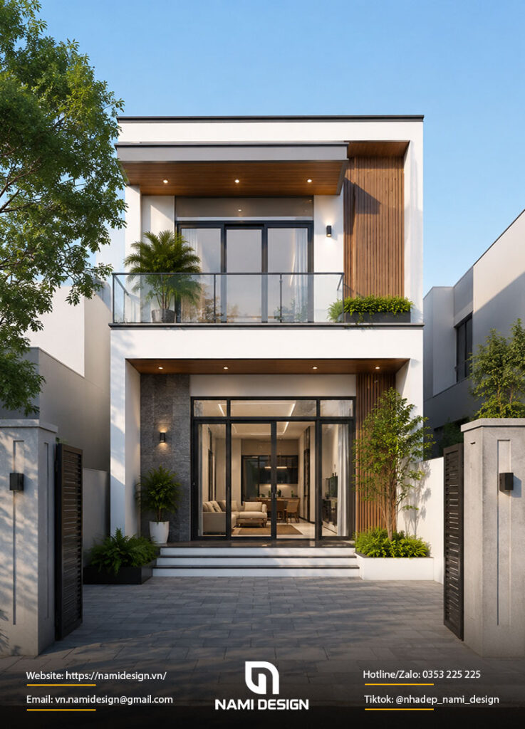 Nhà 2 tầng 60m2 có sân trước