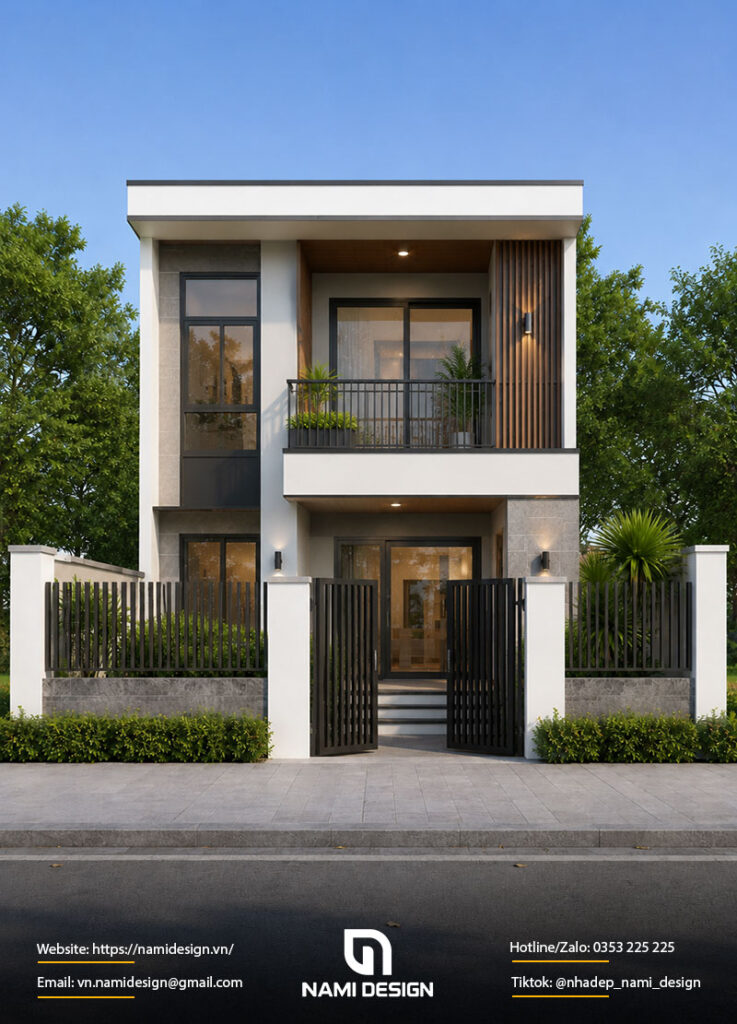 Nhà 2 tầng 60m2 mái bằng