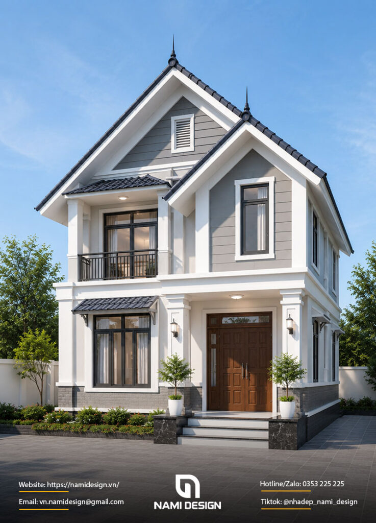 Nhà 2 tầng 60m2 mái Thái