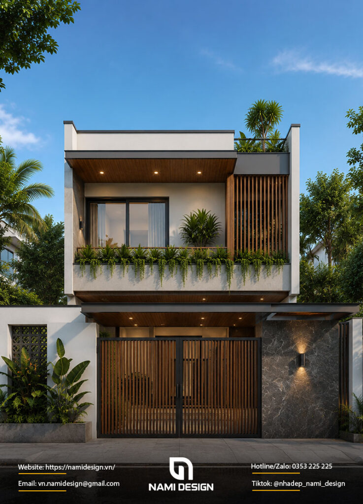 Nhà 2 tầng 60m2 Modern Tropical