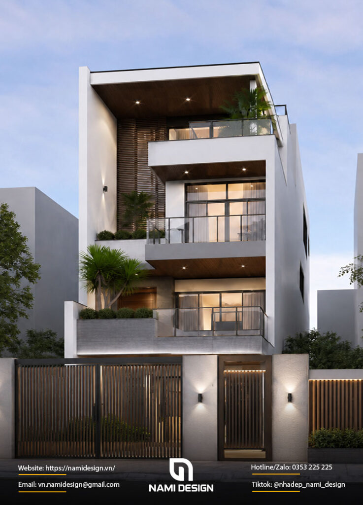 Nhà lệch tầng rộng 6m