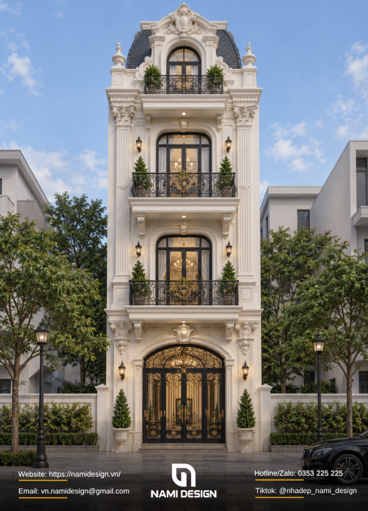 Nhà ống cổ điển kiểu Pháp