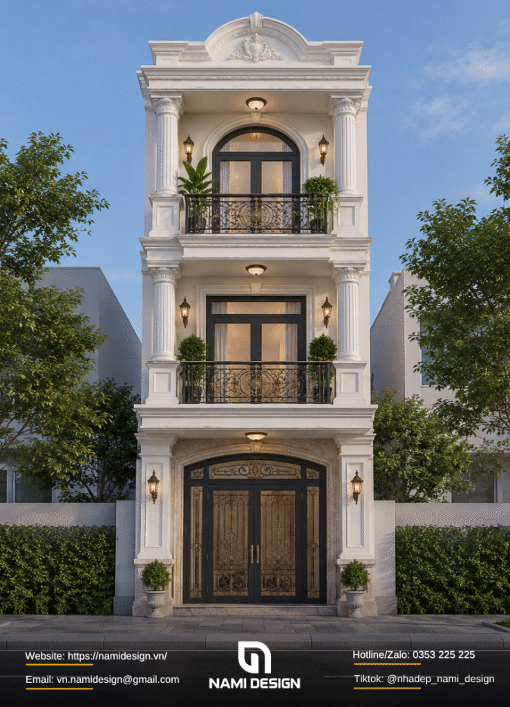 Nhà ống tân cổ điển 3 tầng