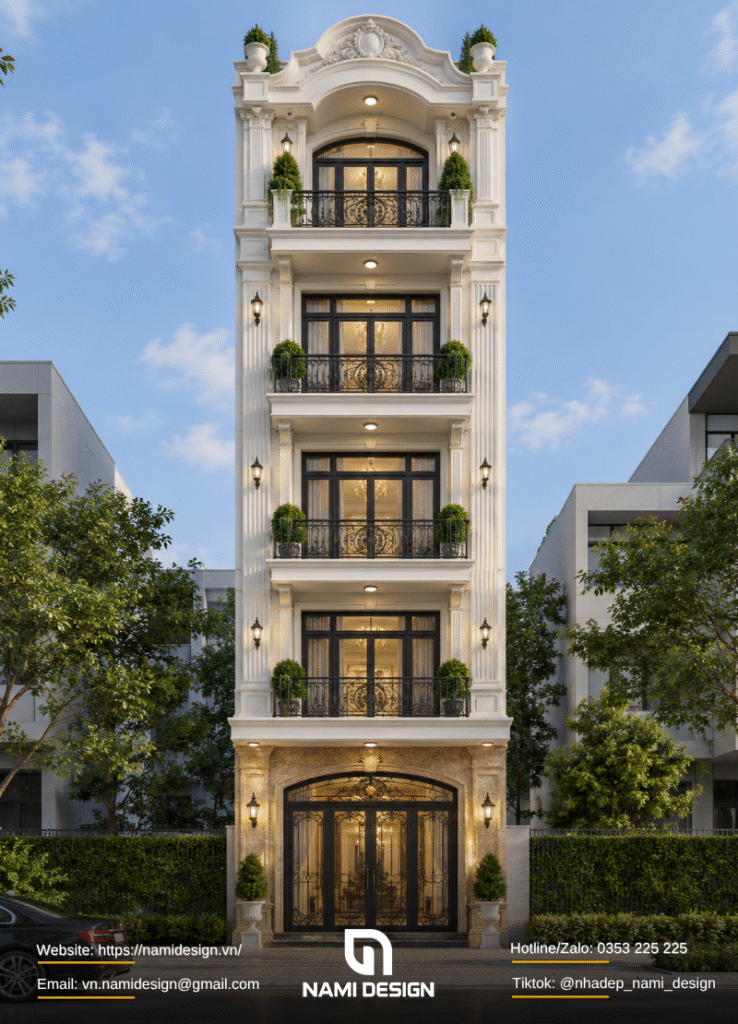 Nhà ống tân cổ điển 5 tầng