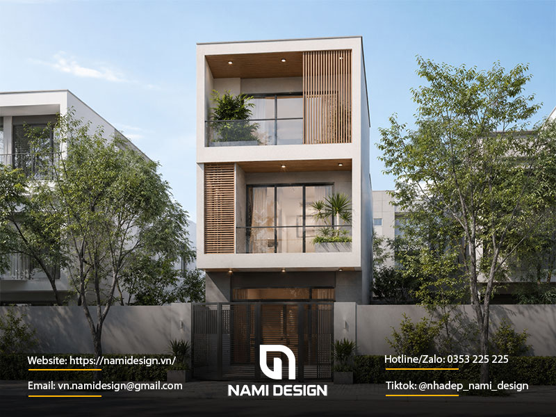 Nhà ống tối giản 5x11m tại Tương Mai, Hà Nội