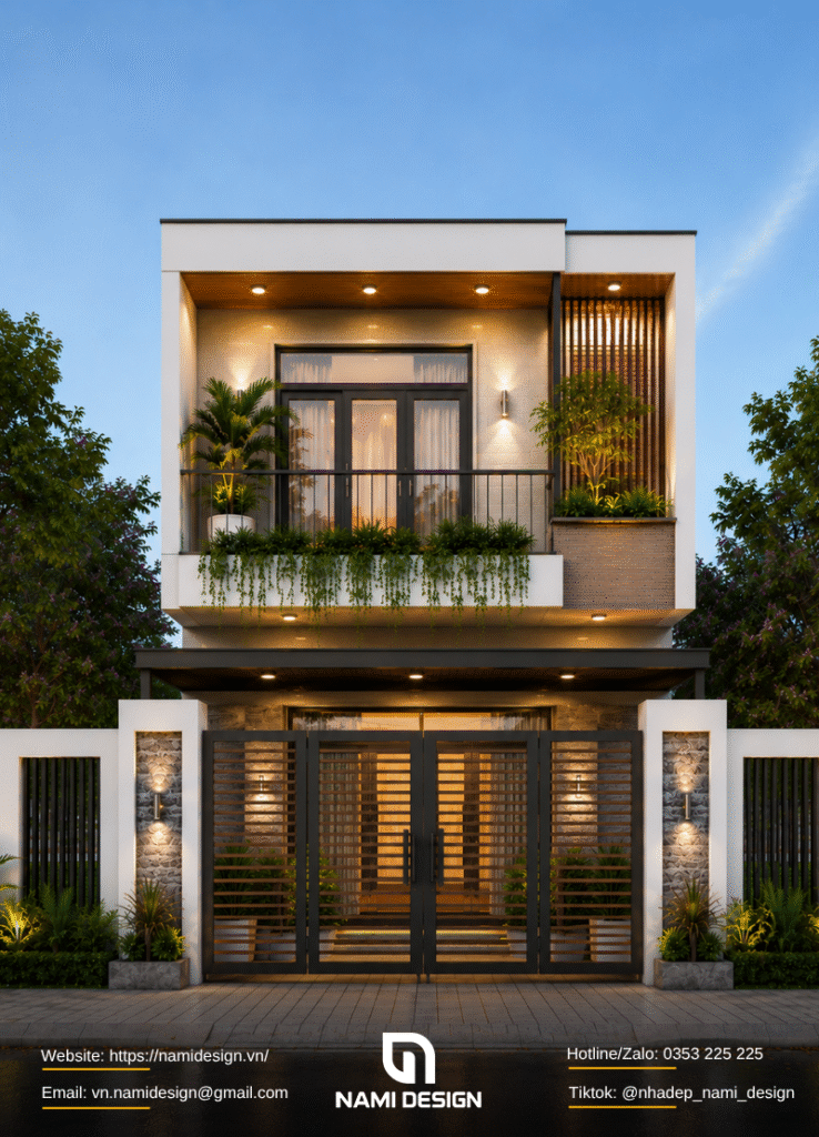 Nhà phố 2 tầng 5x16m 3 phòng ngủ