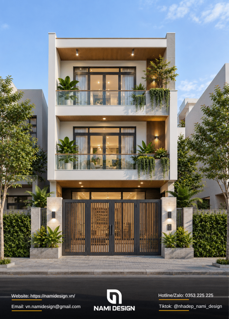 Nhà phố 4x16m 3 tầng có 3 - 4 phòng ngủ