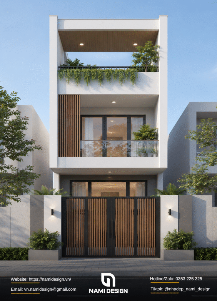 Nhà phố 4x16m tối giản