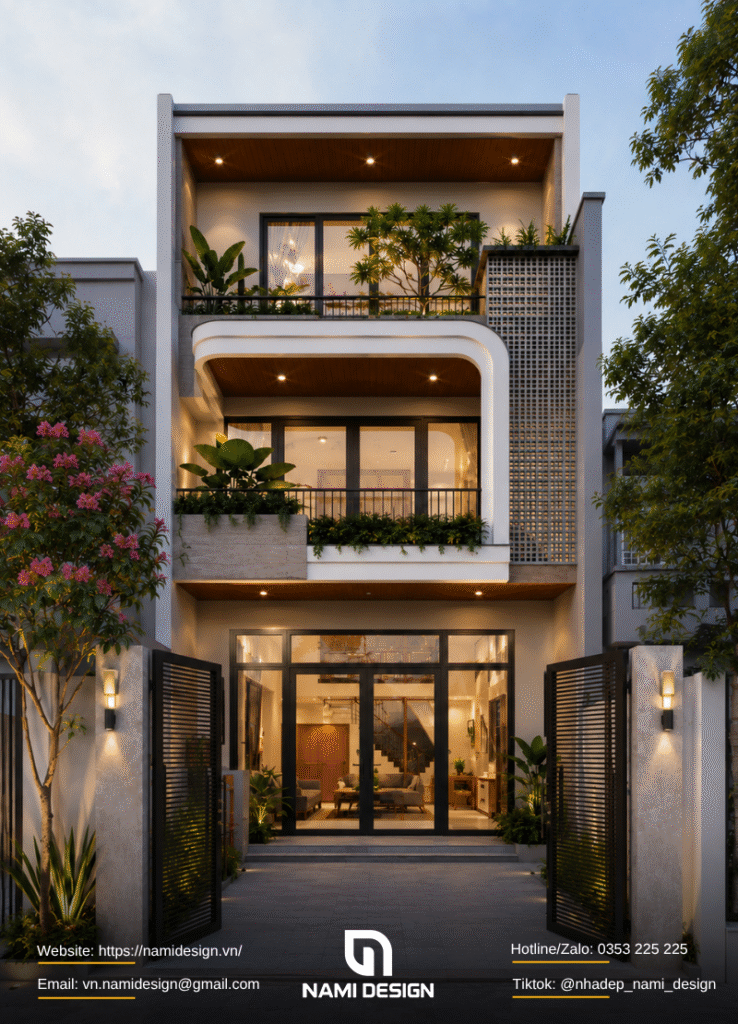 Nhà phố 5x16m có sân trước và sân sau