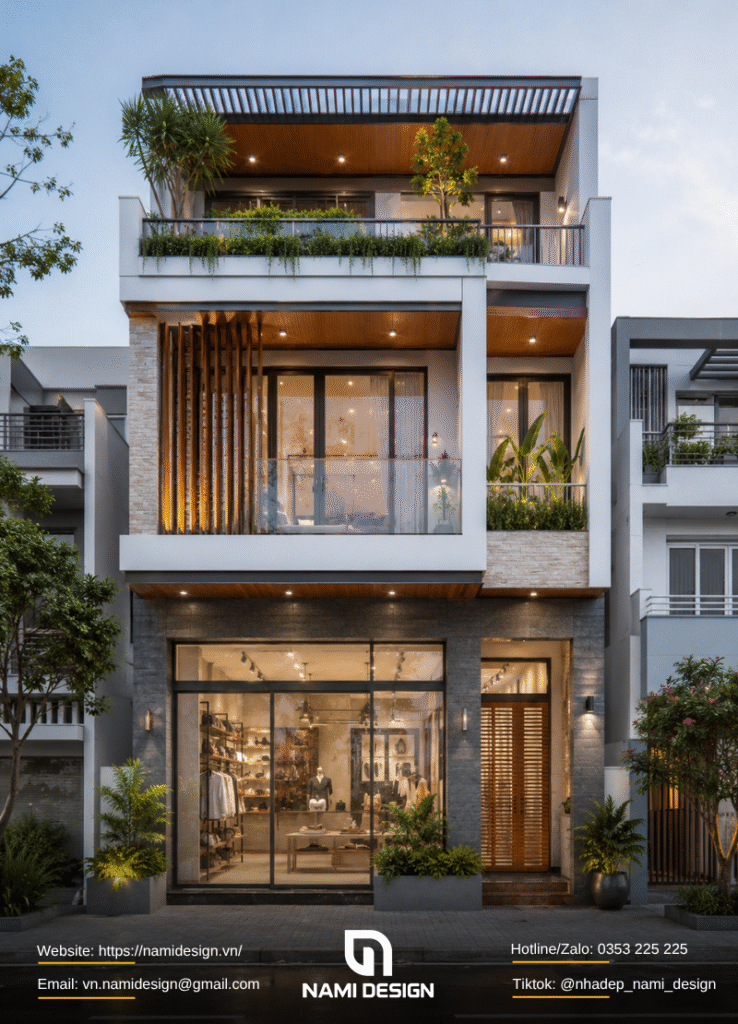 Nhà phố 5x16m kết hợp kinh doanh