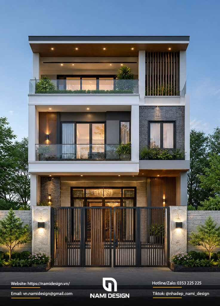 Nhà phố chiều rộng 7m 3 - 4 phòng ngủ