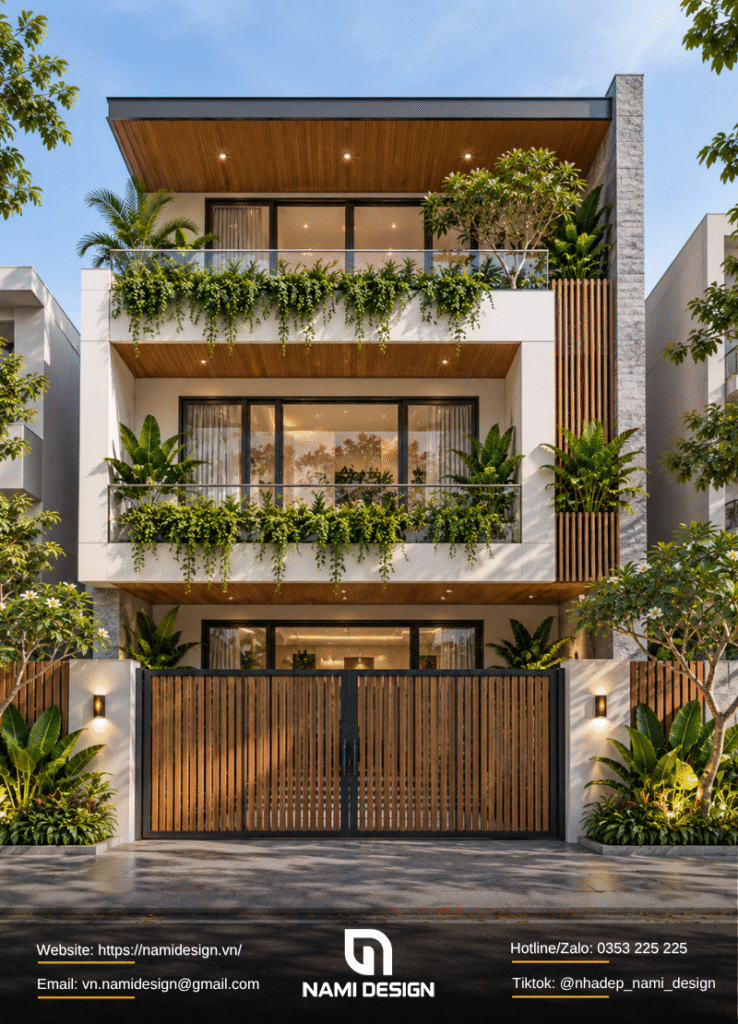 Nhà phố rộng 6m Modern Tropical