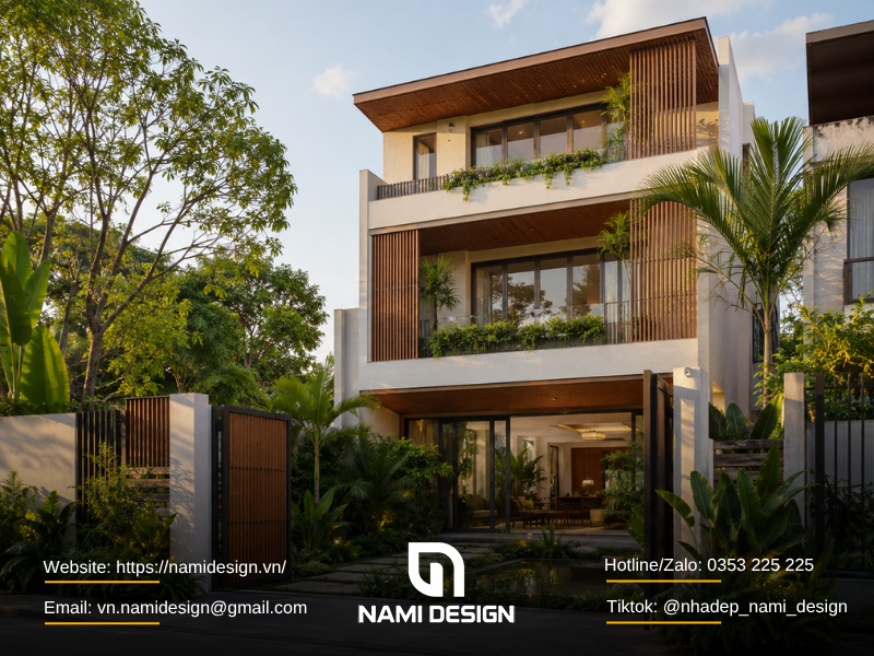 Nhà phố sân vườn Modern Tropical