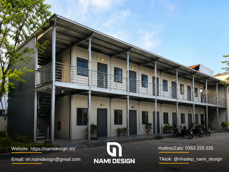 Nhà trọ lắp ghép bằng thép tiền chế