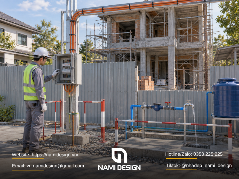 Những lưu ý khi xin cấp điện nước tạm