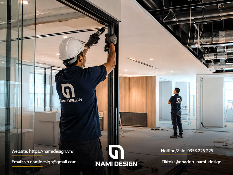 Quy trình báo giá giám sát thi công văn phòng tại NAMI Design