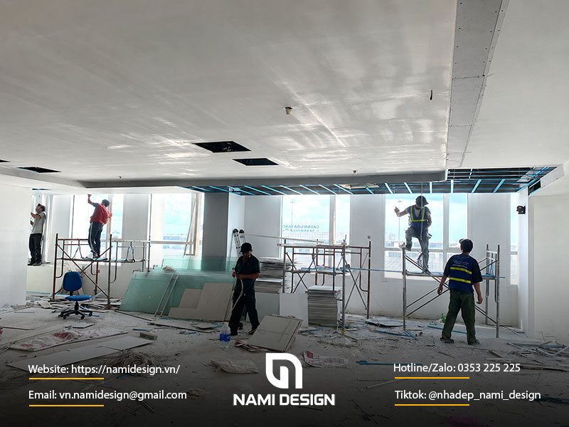 Quy trình giám sát thi công văn phòng tại NAMI Design