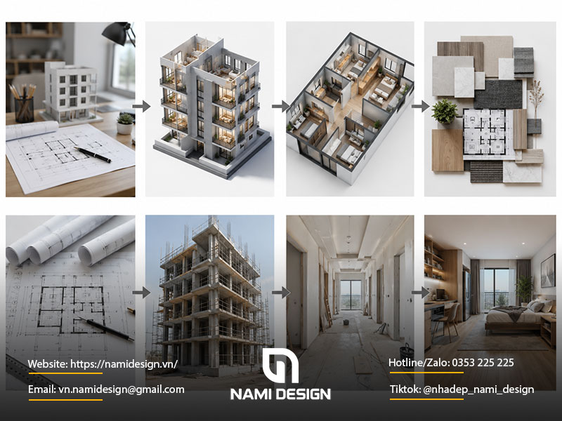 Quy trình thiết kế chung cư mini tại NAMI Design
