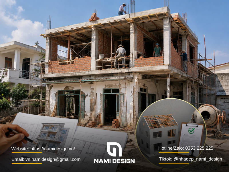 Sửa nhà nâng tầng có cần xin giấy phép xây dựng không