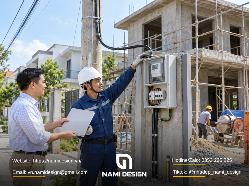 Thủ tục xin cấp điện tạm phục vụ xây dựng nhà