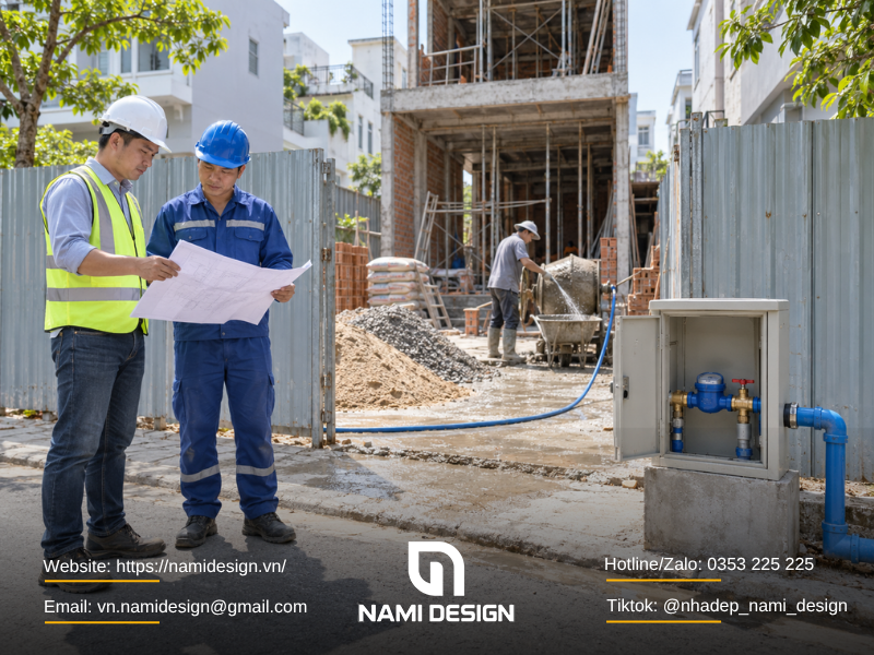 Thủ tục xin cấp nước tạm phục vụ xây dựng nhà