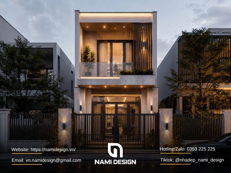 Tổng hợp các mẫu thiết kế nhà ống 2 tầng 40m2