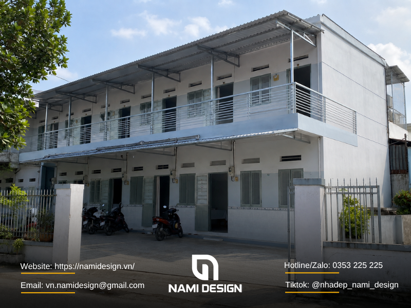 Tổng hợp các mẫu thiết kế nhà trọ 2 tầng phổ biến