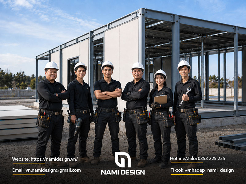Vì sao chọn NAMI Design giám sát thi công nhà lắp ghép