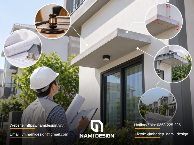 Xây ô văng cần kiểm tra những quy định nào