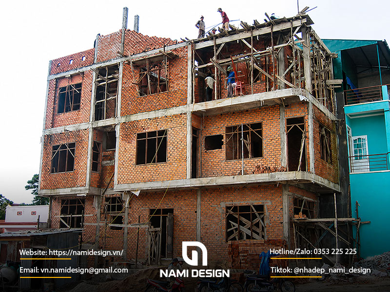 Xây thô gồm những hạng mục nào