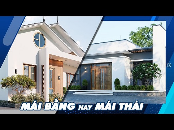 so sánh chi phí nhà mái thái với mái bằng