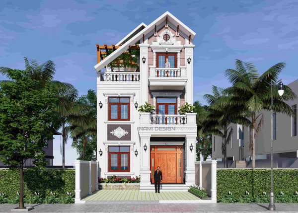 Nhà 3 tầng thiết kế cổ điển
