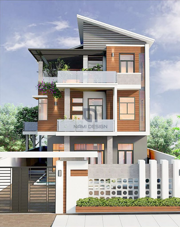 Nhà 3 tầng mái thái