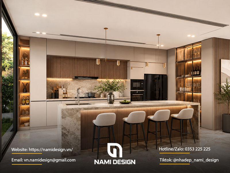 Bếp có bàn đảo