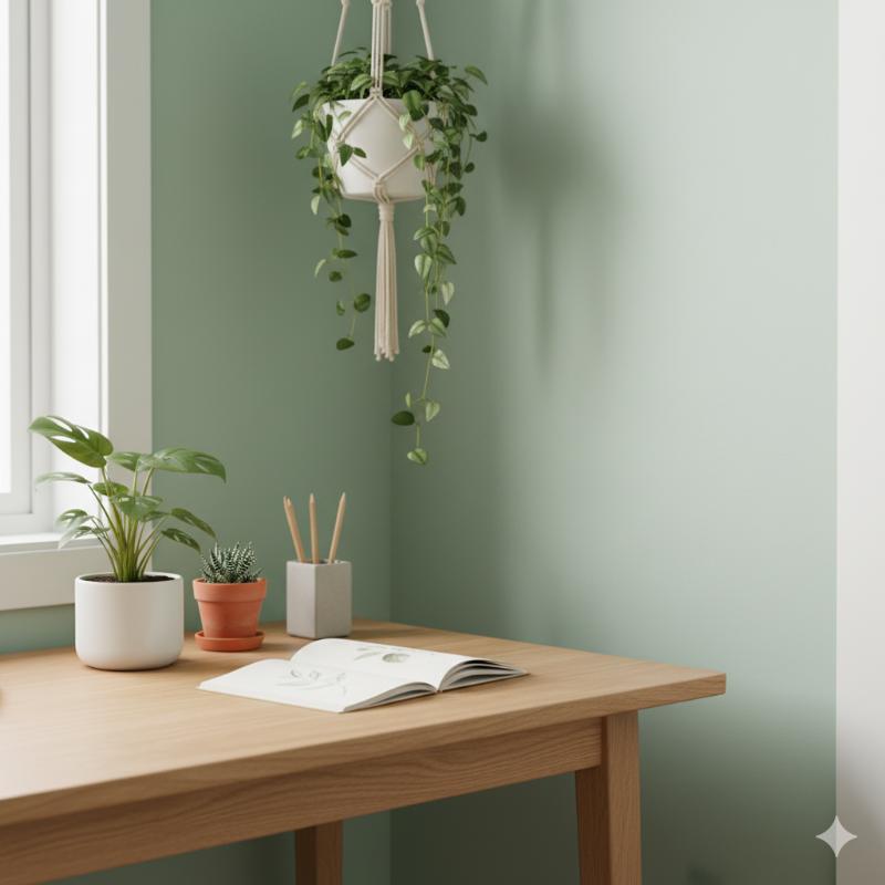 Màu xanh bạc hà mang cả thiên nhiên trong lành vào không gian phòng ngủ, giúp thư giãn và tái tạo năng lượng