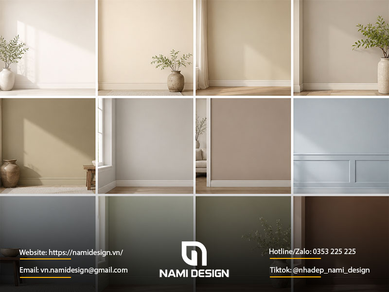 Bảng tra nhanh 12 màu sơn tường được ưa chuộng nhất