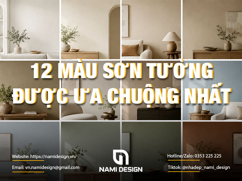 Màu sơn tường được ưa chuộng