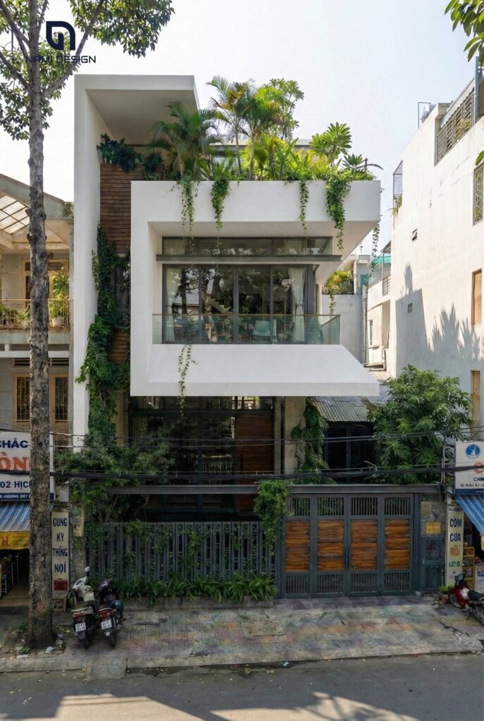 Thiết Kế Biệt Thự Phố Hiện đại 3 Tầng 1 Tum