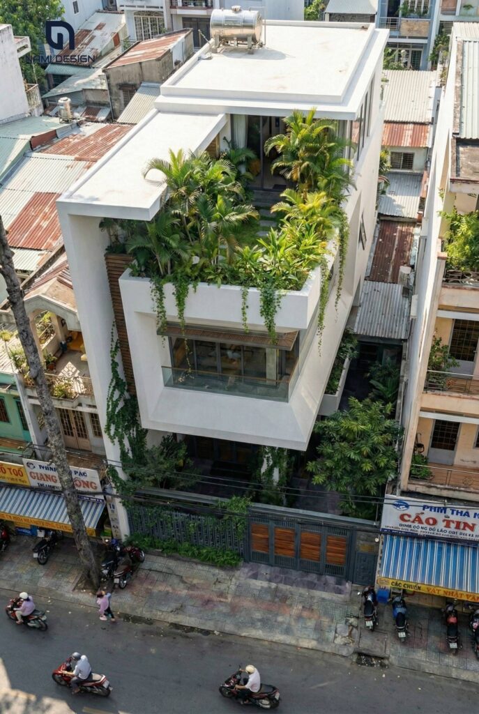 Thiết Kế Biệt Thự Phố Hiện đại 3 Tầng 1 Tum