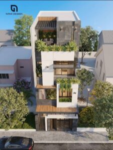 Thiết Kế Nhà ống Kiến Trúc Xanh Hiện đại