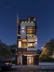 Thiết Kế Nhà ống Kiến Trúc Xanh Hiện đại