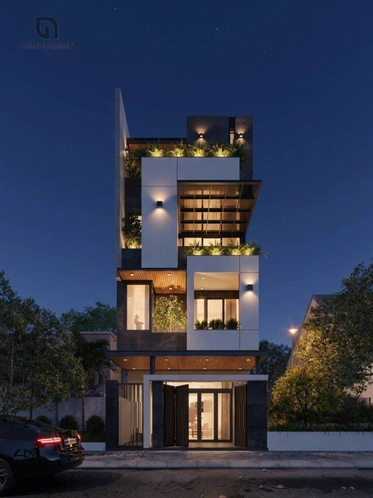 Thiết Kế Nhà ống Kiến Trúc Xanh Hiện đại