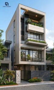 Thiết Kế Nhà Phố 3 Tầng 1 Tum Hiện đại