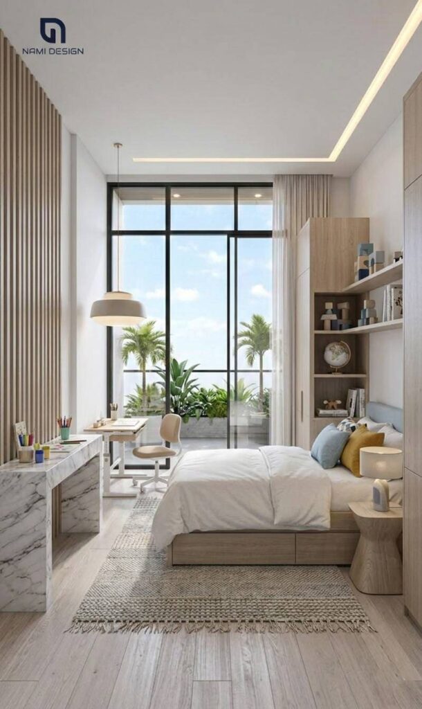 Thiết Kế Nhà Phố 3 Tầng 1 Tum Hiện đại