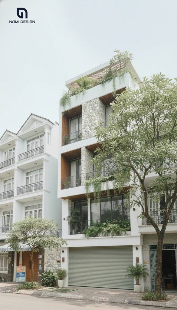 Thiết Kế Nhà Phố 3 Tầng 1 Tum Hiện đại Tối Giản