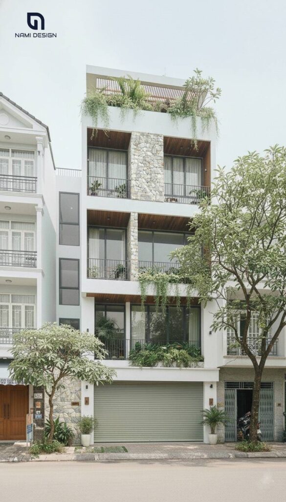 Thiết Kế Nhà Phố 3 Tầng 1 Tum Hiện đại Tối Giản