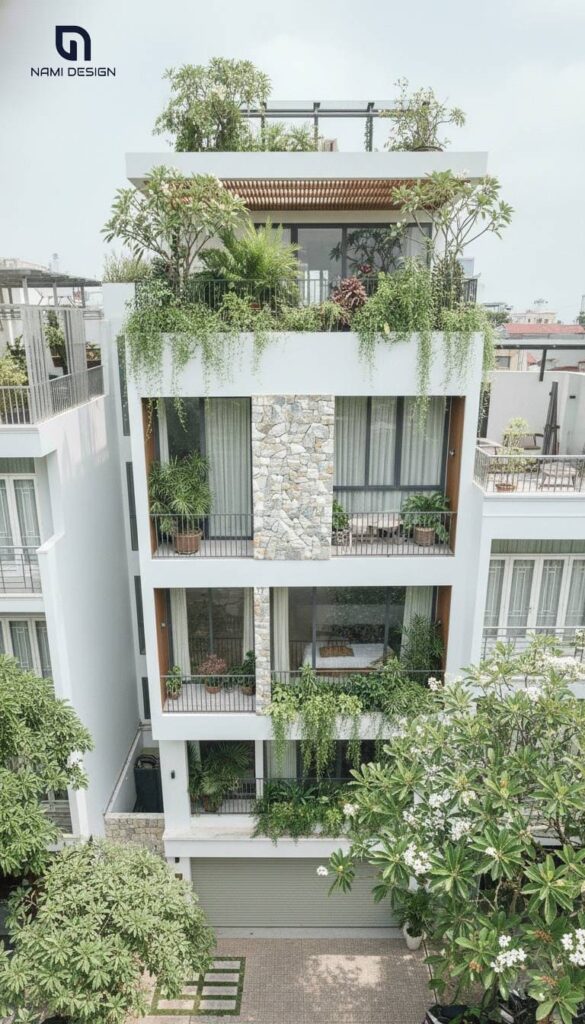 Thiết Kế Nhà Phố 3 Tầng 1 Tum Hiện đại Tối Giản