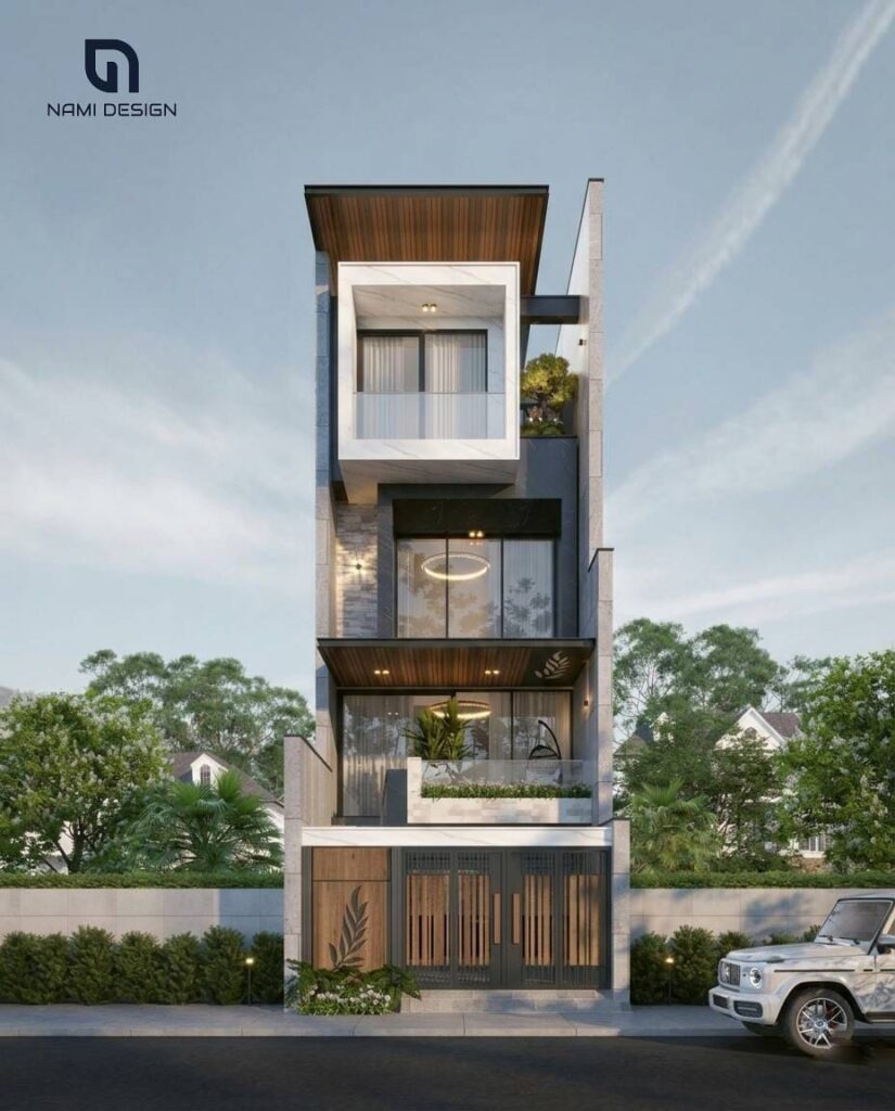 Thiết Kế Nhà Phố 4 Mặt Thông Thoáng